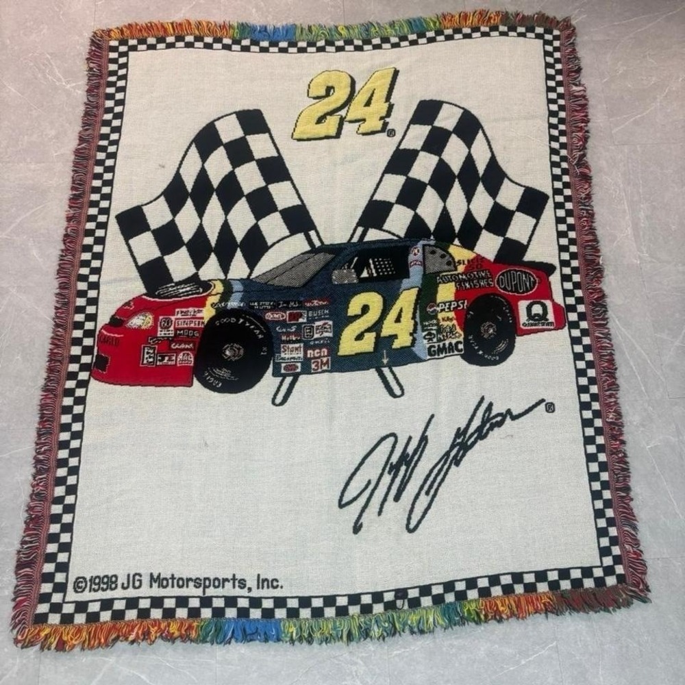 1998 Jeff Gordon 24 NASCAR tapestry blanket #racing #nascar
